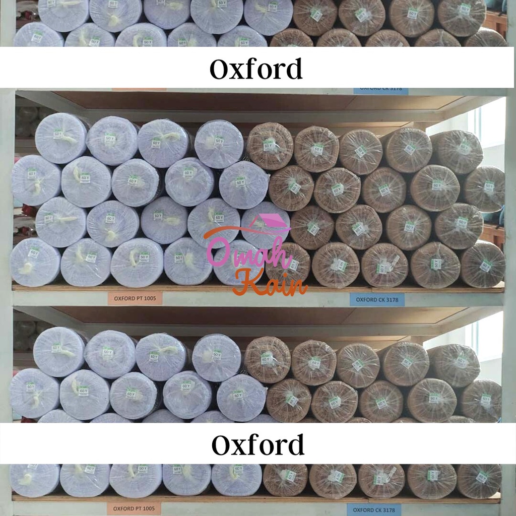 Kain OXFORD PREMIUM LEBAR 150 CM (ADEM, HALUS DAN TEBAL)