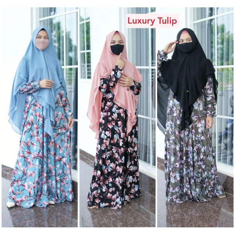 GAMIS LUXURY 3D TULIP ORI SEKARARUM FASHION