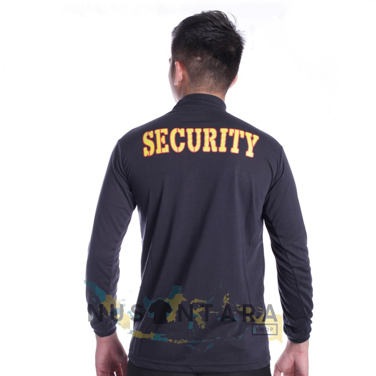 Kaos Satpam Baju Security Kaos Satpam Kerah Tinggi Pria Lengan Panjang Kaos Dalam Tangan Panjang