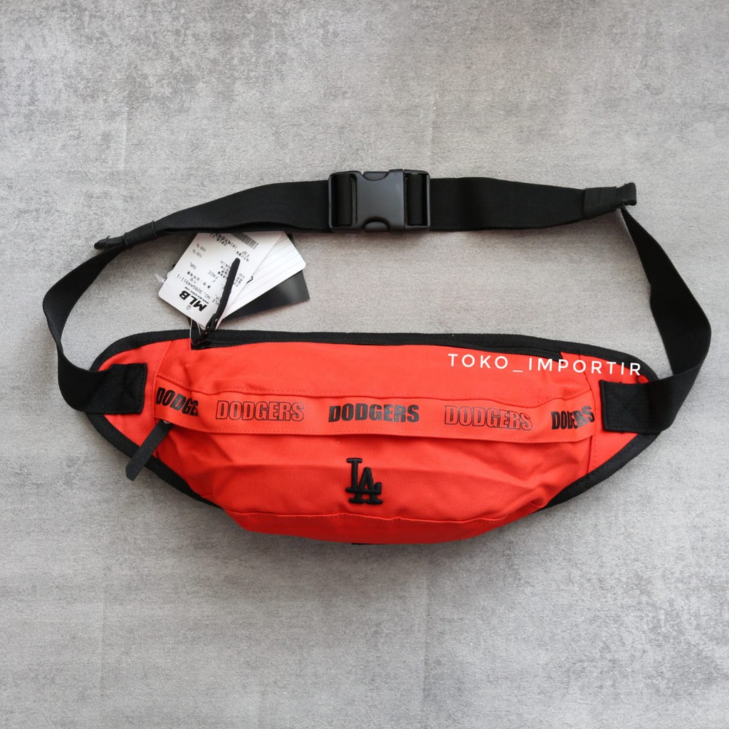 MLB waistbag yankees tas pinggang pria NY LA yankees Korea mirror ori