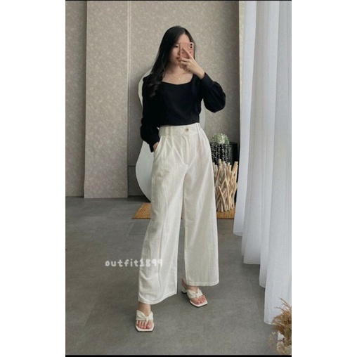 KULOT LINEN PREMIUM SEOUL LAURA SLIM KULOT LINEN HW