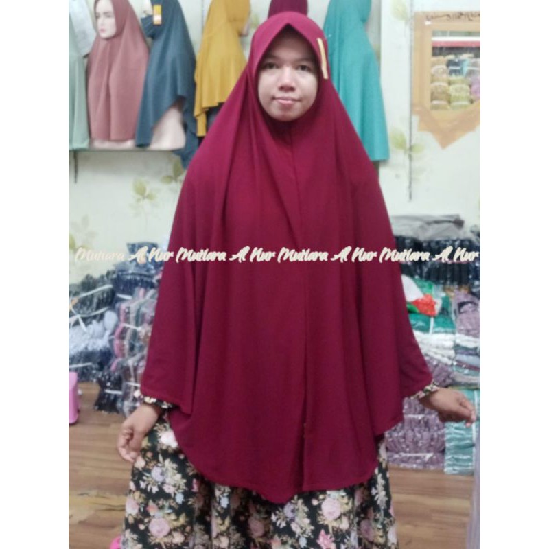 JILBAB JERSEY POLOS PET/ BERGO POLOS JERSEY JUMBO /KERUDUNG JERSEY PET POLOS SIZE XXL