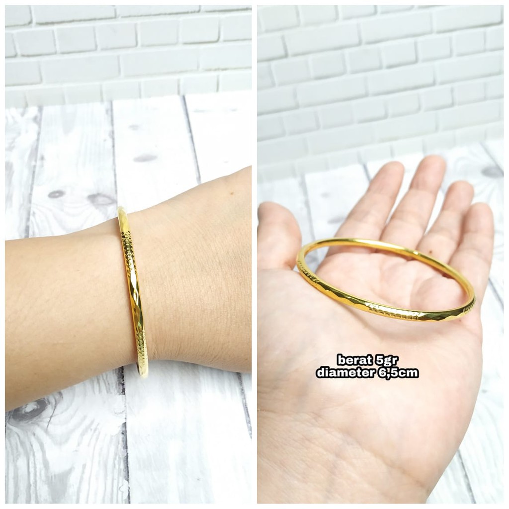 GELANG KERONCONG SOLID PERAK ASLI S925 CF055