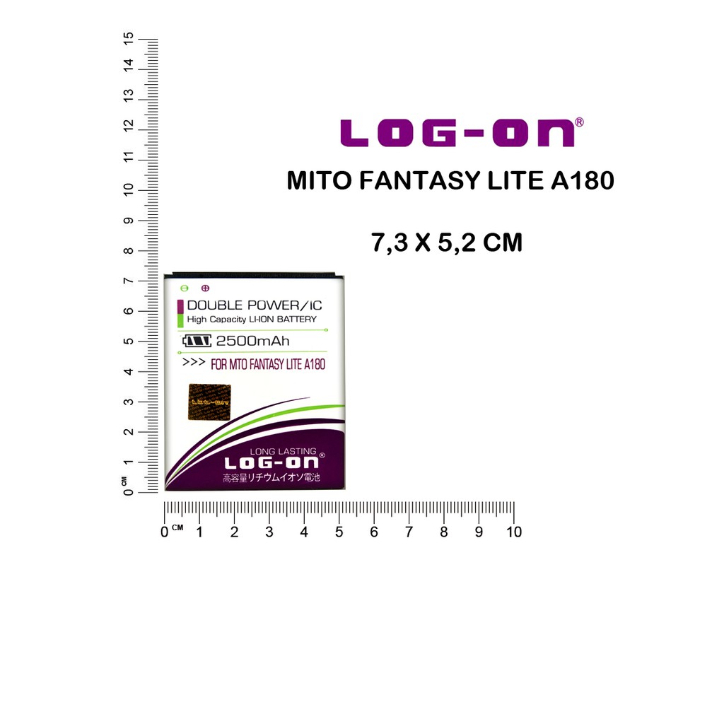 BATERAI MITO FANTASY LITE A180 - BA00077 - LOG ON DOUBLE POWER BATRE