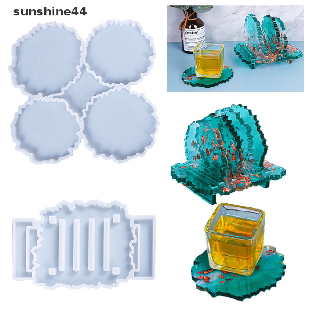 Sunshine Coaster / Tatakan Gelas Bahan Resin Untuk Dekorasi Rumah