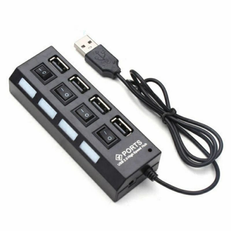 USB HUB Saklar 4 port + 4 switch (LH 131) kualitas bagus