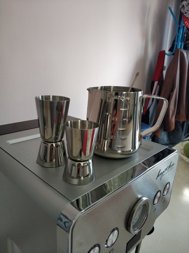 Milk Jug Milk Pitcher Latte Jug Stainless Steel Skala 350ml