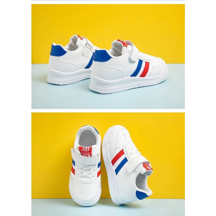 (Kiddiwear) Sepatu Sneaker Anak / Sepatu Anak Casual  Import Usia 3-8 Tahun MBK91