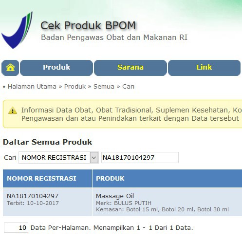 Minyak Bulus Putih Asli Original 100% BPOM  Pembesar Pengencang Payudara Untuk Wanita Terbukti ampuh