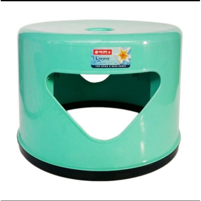 Jengkok Plastik Bulat/Kursi pendek Bulat Lion star