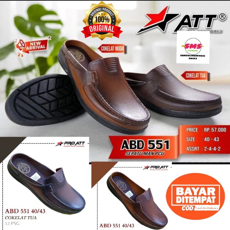 SEPATU SLOP ATT ORIGINAL/SLOP KARET PRO ATT TERLARIS