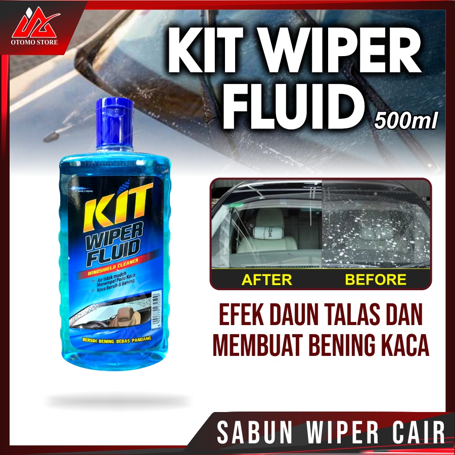 KIT WIPER FLUID 500ml Pembersih Kaca Mobil Membersihkan Kotoran dan Cegah Timbulnya Kotoran Membande