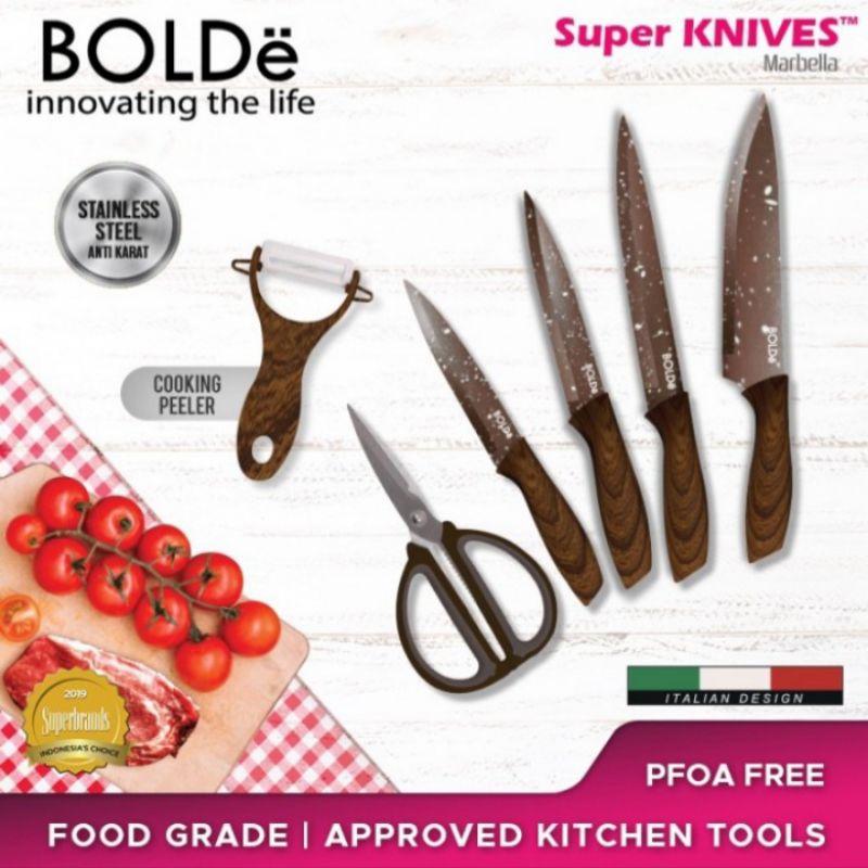 BOLDe Super Knives Marbella Set 6 pcs