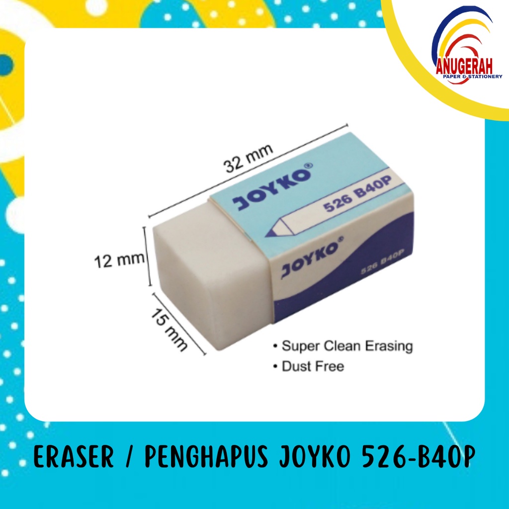 

Eraser / Penghapus Joyko 526-B40P (PCS)