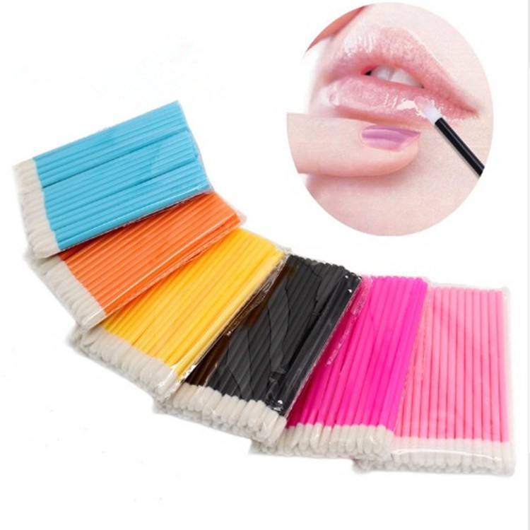 10Pc Disposable Lip Wand Brush Applicator