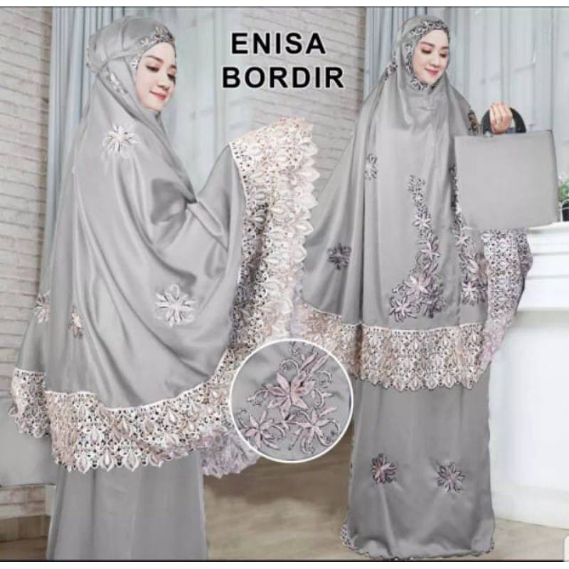Mukena Enisa / Mukena Bordir + Tas Traveling