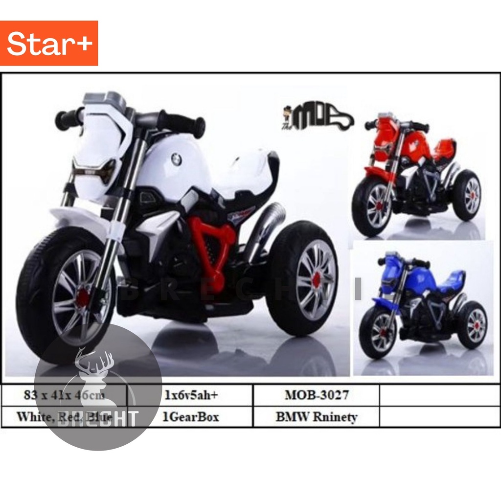 Mainan Motor Aki Anak BMW Rninety MOB 3027 (KHUSUS GOSEND)