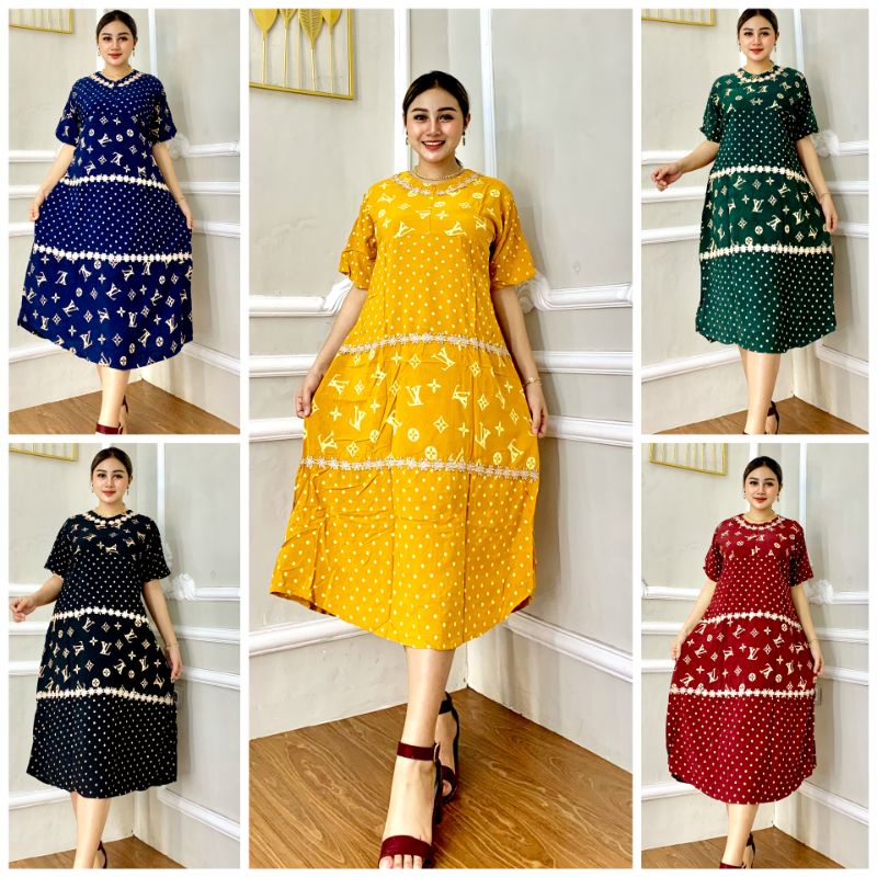 DASTER ARAB ZAHIRA MIDI | SLETING DEPAN BUSUI FRIENDLY | RAYON SUPER | RENDA MILO-POLKA LV