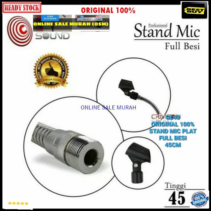 G48 Original 100% stand mic meja full besi holder mik table standing microphone mimbar podium mik penyangga mikrophone tiang pegangan Fleksible flexsible karaoke musik DJ G48   Bisa segala jenis MICROPHONE JAMINAN ANTI JATUH FULL BESI  Dapet holder Tinggi