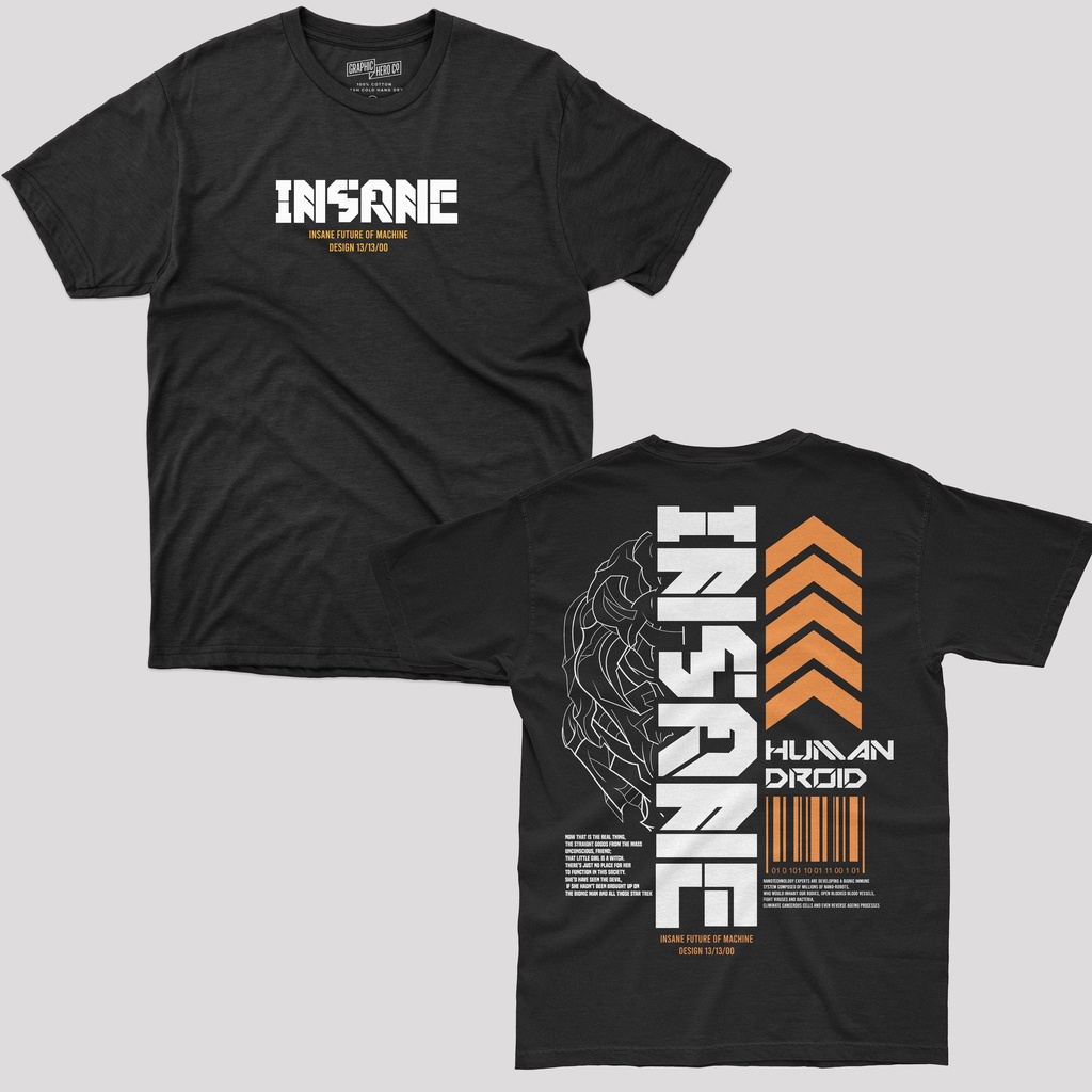 kaos T-shirt Insane wardrobe combed 30s distro bandung Insane