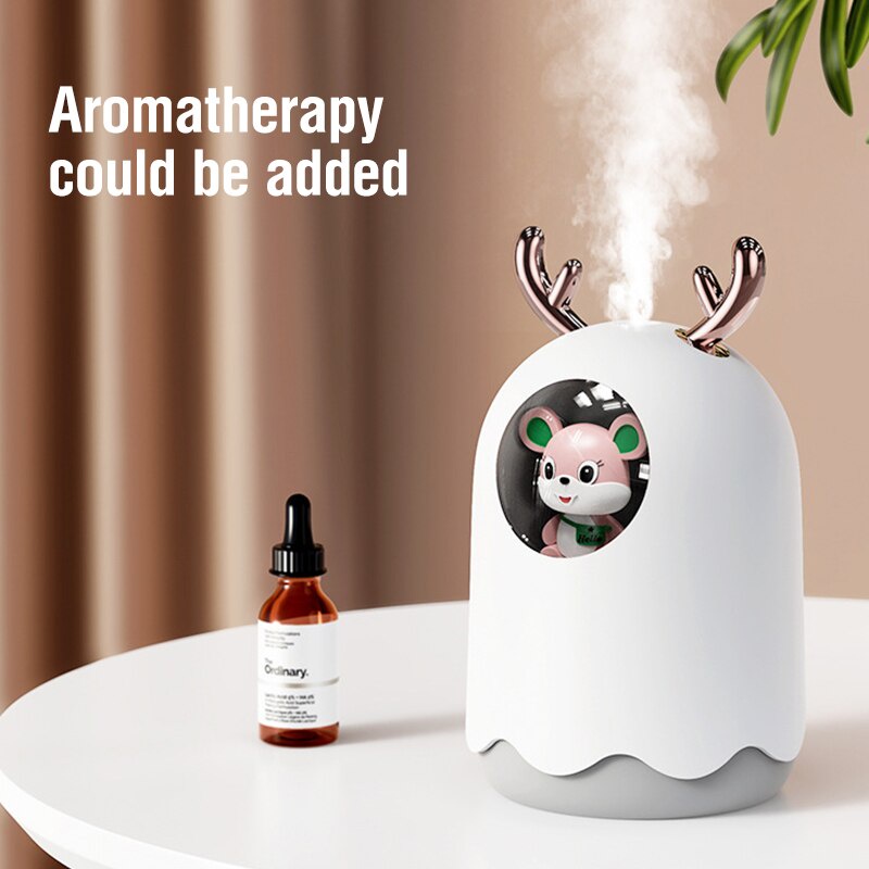 HUMIDIFIER ULTRASONIC DIFFUSER OIL AROMATHERAPHY HUMI 601 TIKUS LUCU