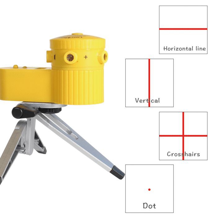 Laser Level Square Siku Tripod Multi Fungsi Laser Sudut Waterpass Corner Cross Line