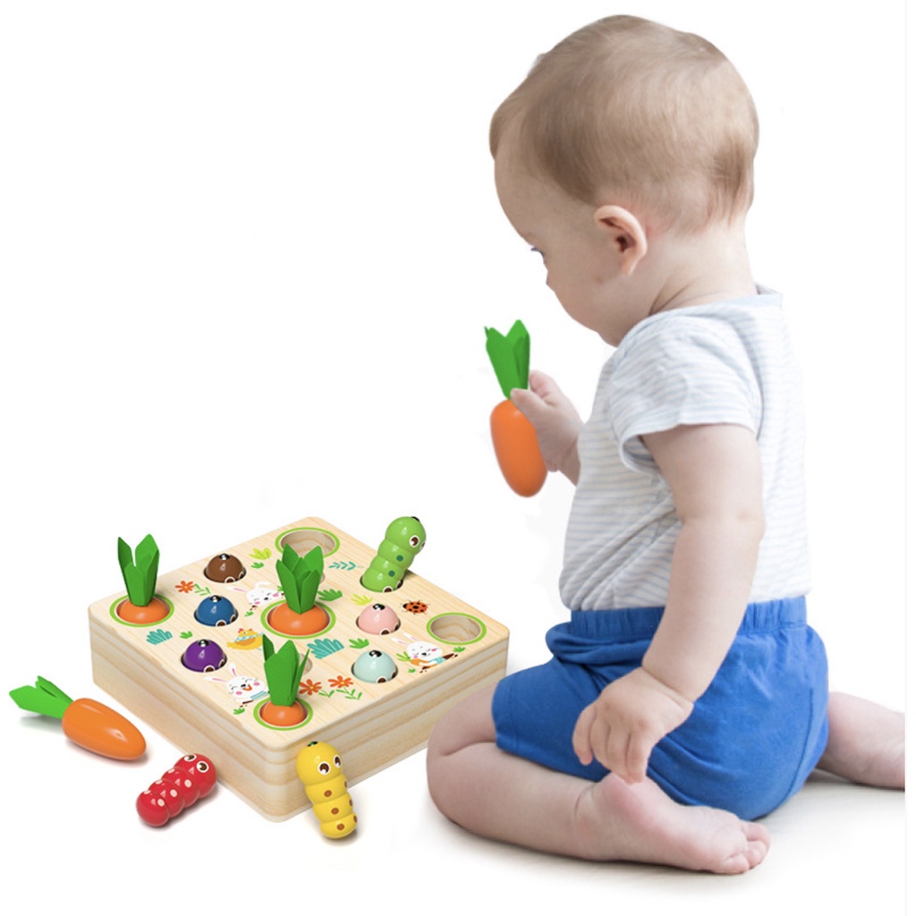 Mainan Tanam Sayur &amp; Pancing Ulat, Vegetable Farm &amp; Rod Caterpillar Mainan Edukasi Anak