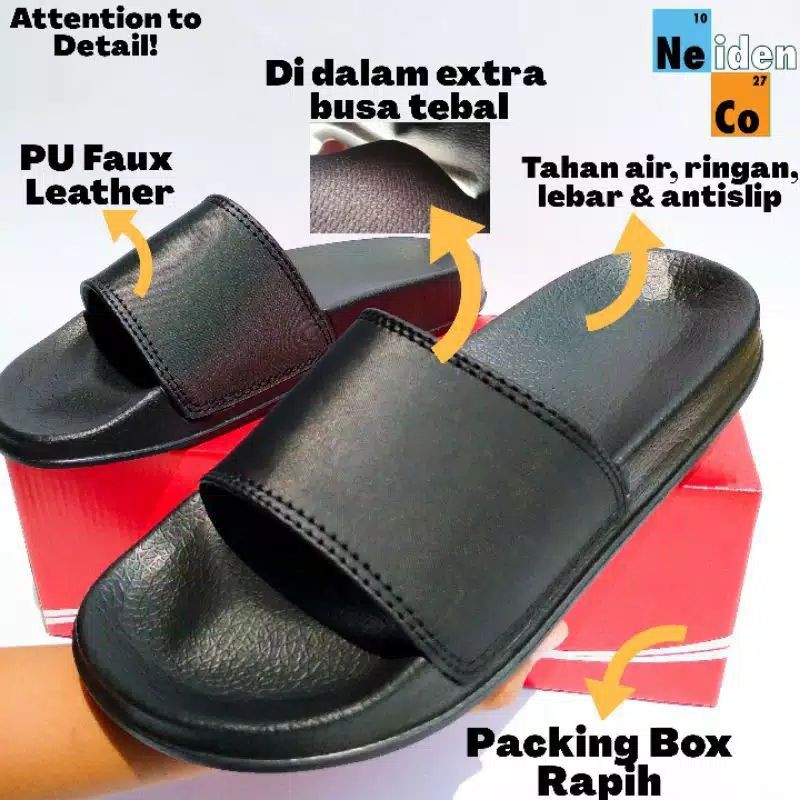 Sandal Slide Champion Pria Wanita Sandal Slop Cowo Cewe Sendal Slop Sandal Karet Selop Pria Wanita