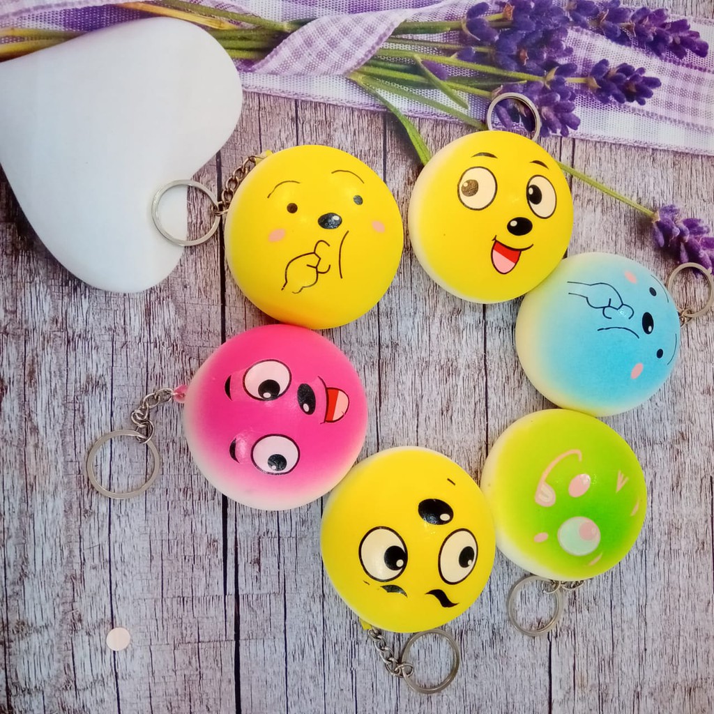 Mainan anak squizy LEMBUT WANGI SQUISHY MURAH EMOTION JUMBO BUN TOKOPELANGINICER