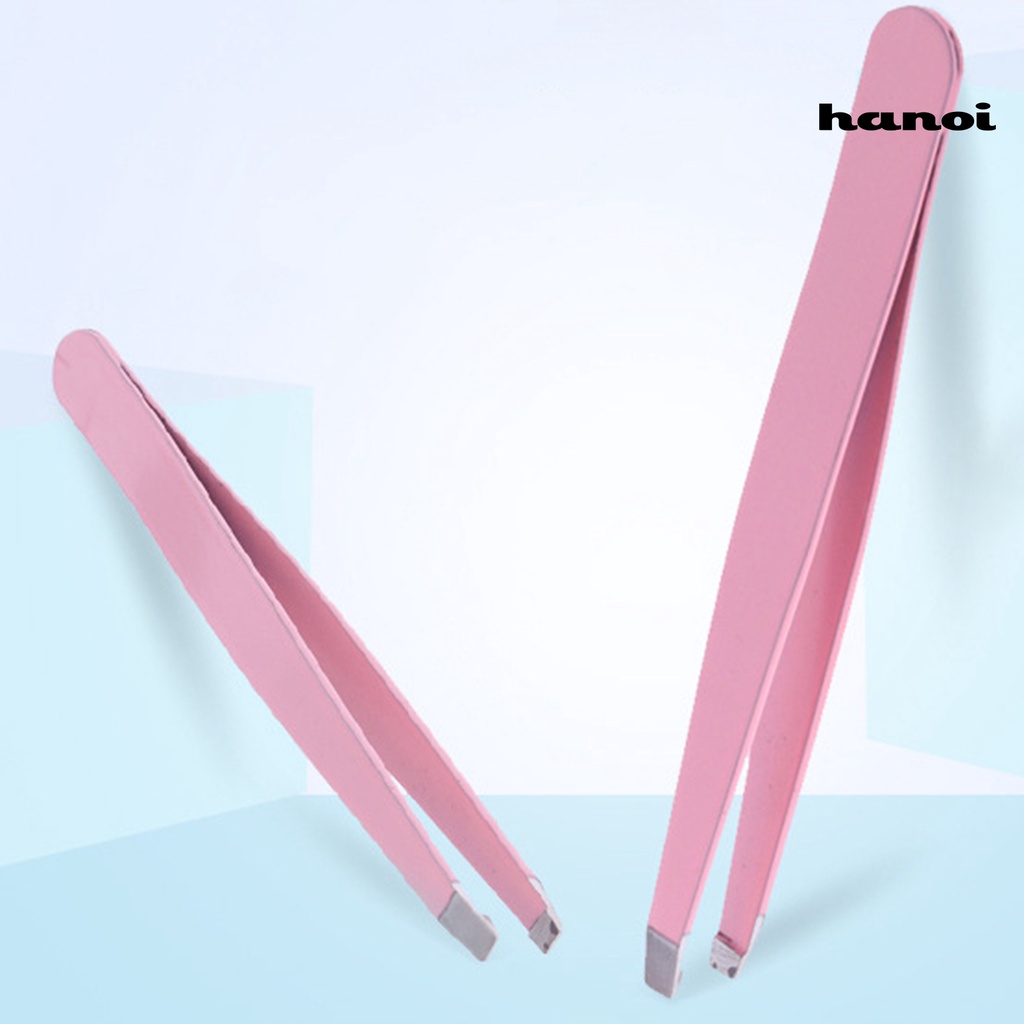 HQTM_Eyebrow Tweezer Anti-Slip Eyes Hair Shaping Stainless Steel Colorful Rust-Proof Makeup Tweezer for Facial