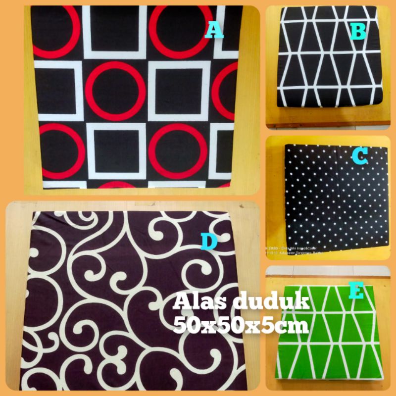 alas duduk anak dilantai ukuran 60x60x5cm