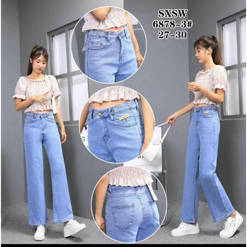 CELANA JEANS WANITA KULOT CUTBRAY PREMIUM IMPORT//BAHAN FULL STREET //BRAND SXSW