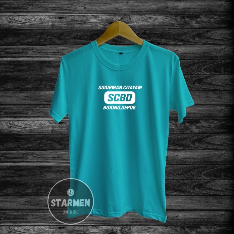 Kaos Distro Pria T-Shirt Motif Kata Kata SCBD