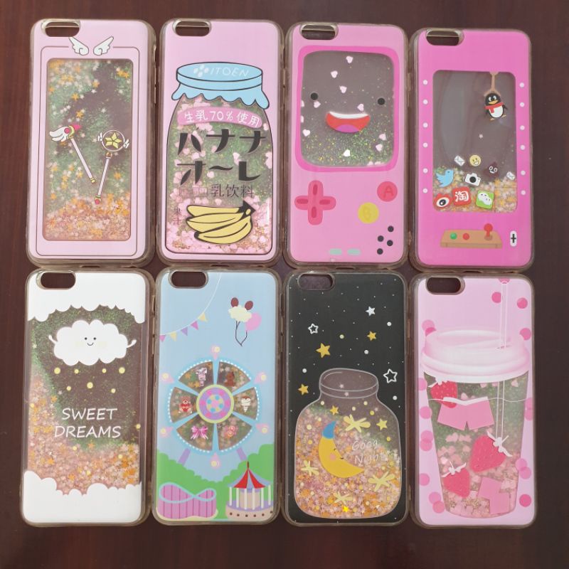 DEFECT SALE❗IPHONE 6 PLUS/IPHONE 6+ CASE MOTIF KARAKTER WATER GLITTER AIR BLING BLINK IPHONE 6+/IPHO