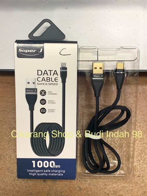 Kabel data Fast Charging Type C Super J