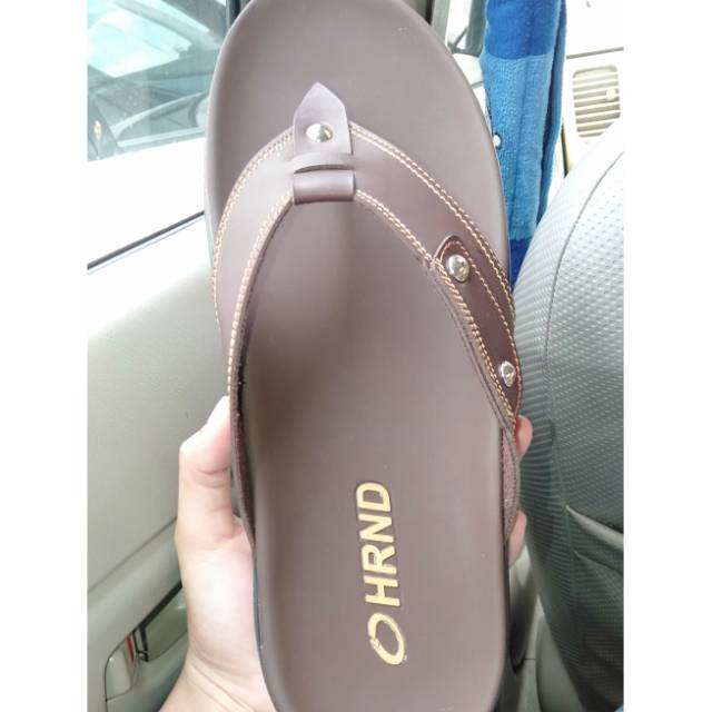 Sandal pria handmade kota MOJOKERTO merk HRND