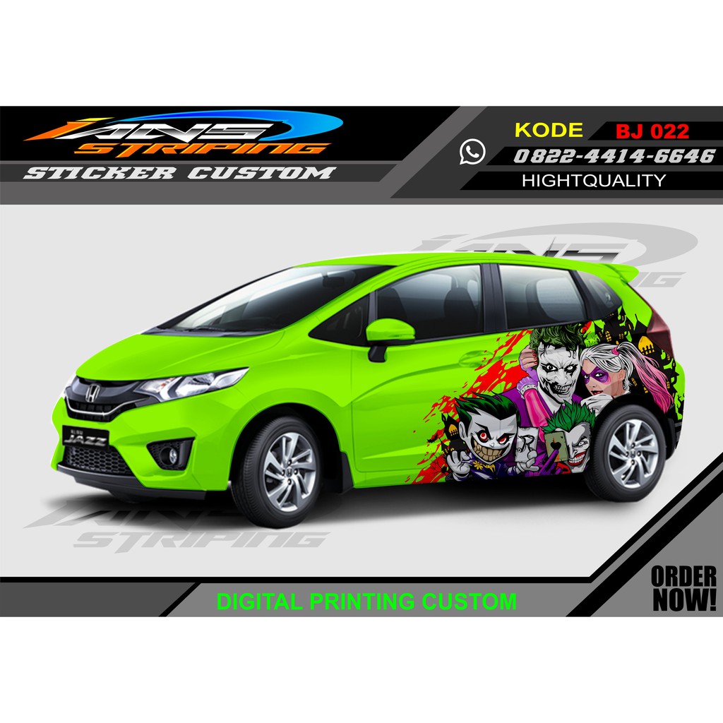 STICKER VARIASI MOBIL JOKER / DECAL STICKER MOBIL