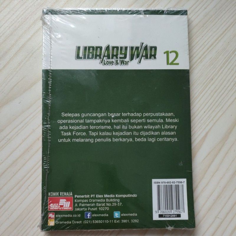 komik remaja library war vol 10,11,12