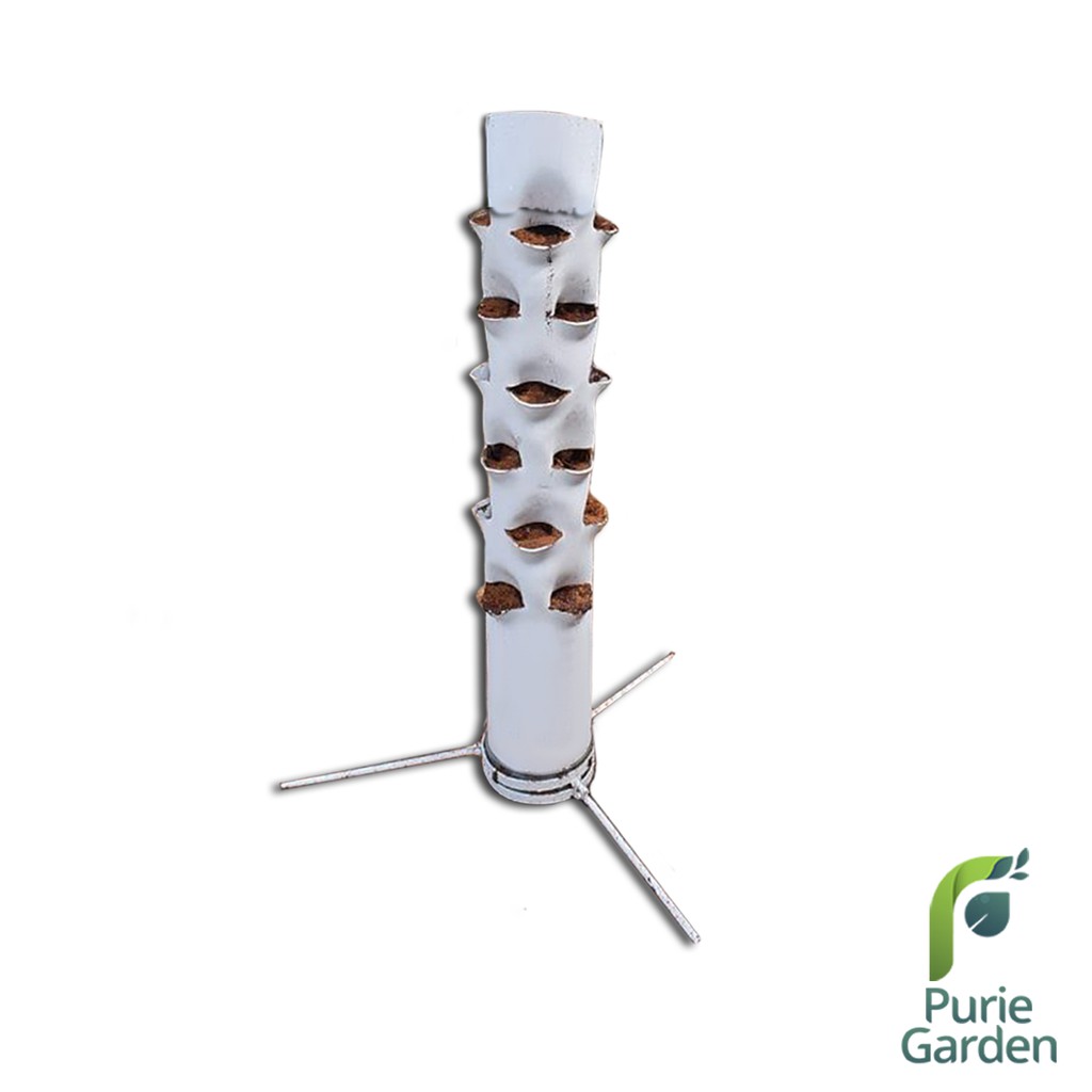 Paket Hidroponik Portable Growing Tower Mini 24Lubang Lengkap PG KDR