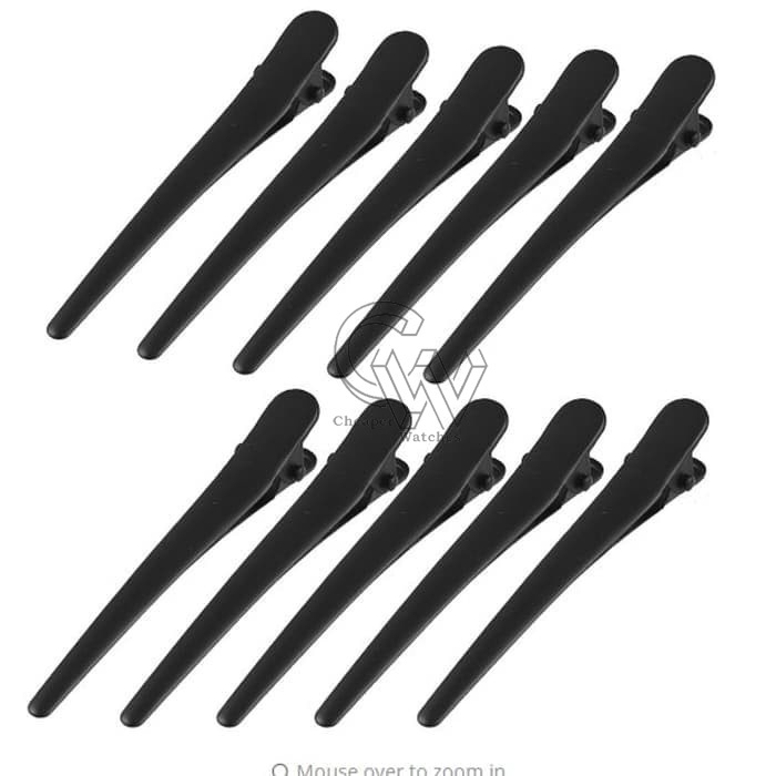 Cheaper-10pcs Jepit Buaya Jepit Rambut Kecil Warna Hitam Jepit Rambut Salon