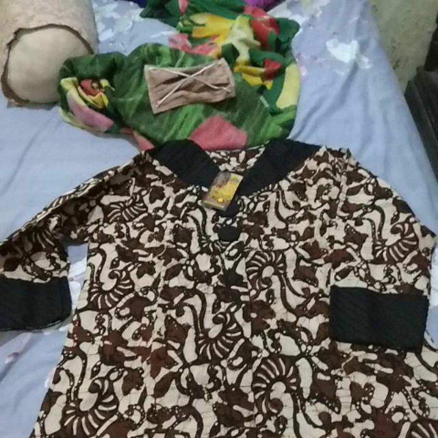 Tunik Batik Cap Pakai Trikot Asli Pekalongan