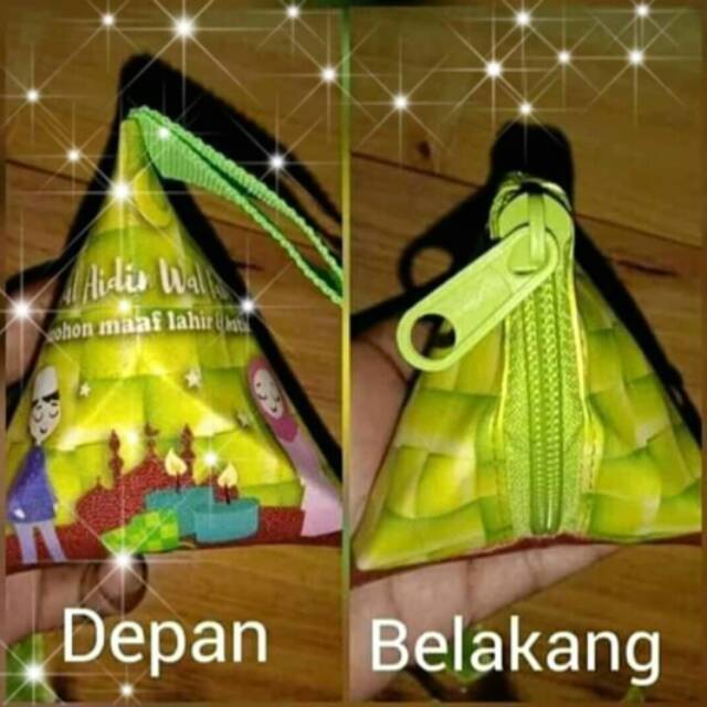 

Amplop dompet lebaran kerucut ketupat