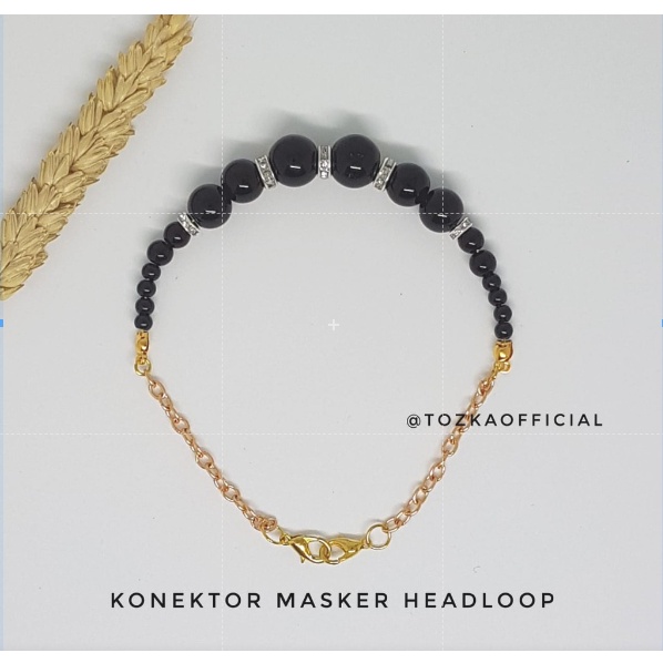 Konektor masker mutiara  I Pengait masker warna warni