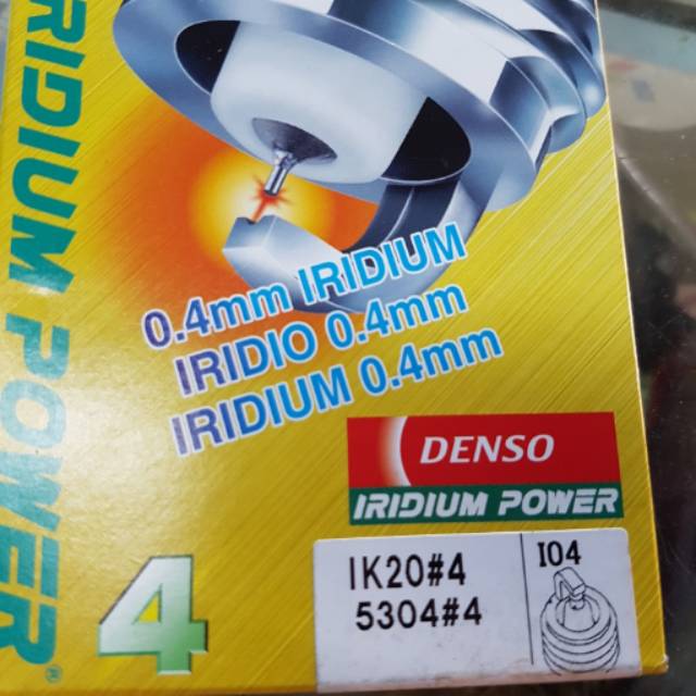 Busi iridium denso original alphard audi A3 A4 A5 A6 A8 ALPHARD 3.0 DENSO ORIGINAL IK20