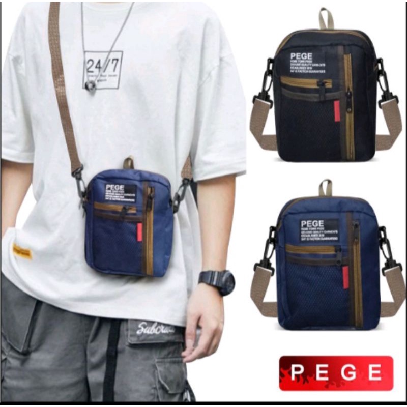 Tas cowok/Tas selempang pria/Tas PEGE