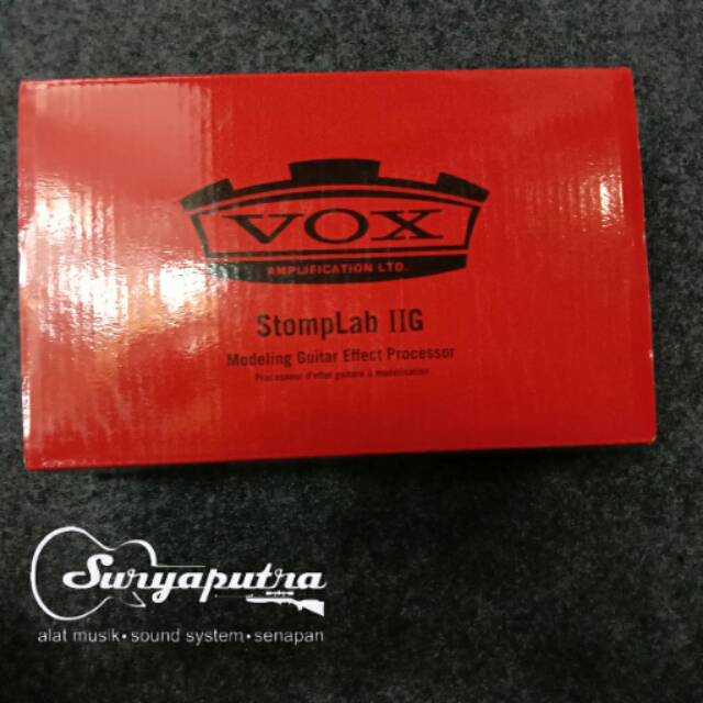 Vox Stomplab II G SL IIG Guitar Effect Processor + Korg KA189 Adaptor