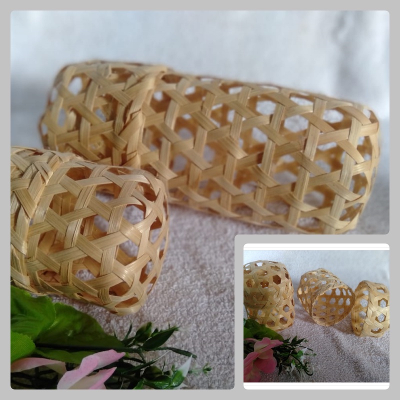 BEST PRODUCT kerajinan bambu keranjang bambu anyaman bambu anyaman rotan WADAH ANYAMAN BAMBU SUPER M