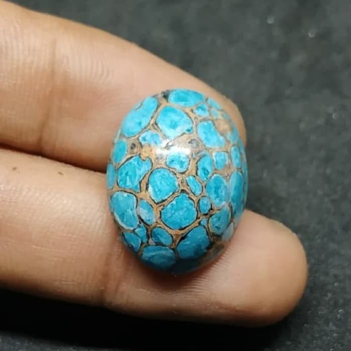 Batu Asli Cincin Akik Pirus Turquoise Sangat Langka