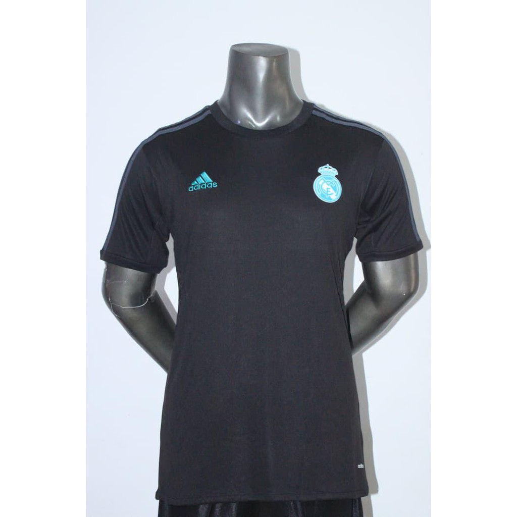 HOT DEAL JERSEY BAJU BOLA REAL MADRID TRAINING PREMATCH HITAM 16/17 GRADE ORI