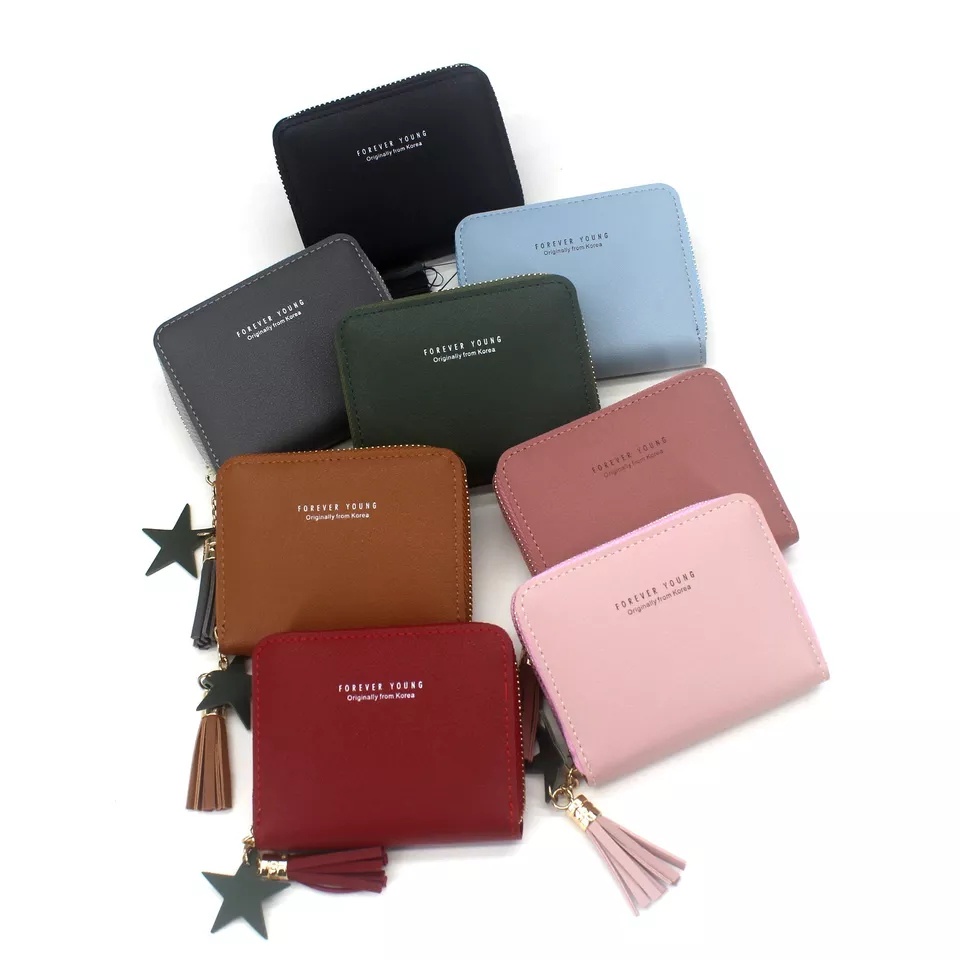 ( GS ) DOMPET WANITA / DOMPET LIPAT MINI FASHION WANITA RESLETING